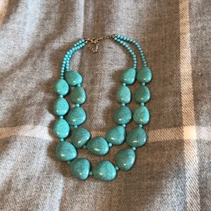 Turquoise beaded necklace